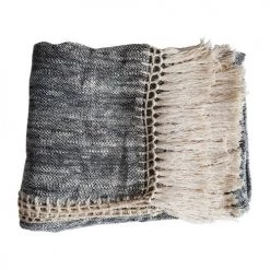 My Bliss Home Plaids Plaid Gris Avec Frange 200x140 Cm 9 My Bliss Home Plaids Plaid Gris Avec Frange 200x140 Cm -Plaids Soldes plaid gris avec frange 200x140 cm 2