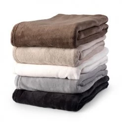 Dutch Decor Plaids Plaid Gris Fleece 150x200 Cm Uni -Plaids Soldes plaid gris fleece 150x200 cm uni 17