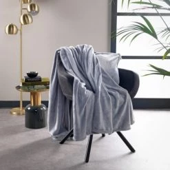 Dutch Decor Plaids Plaid Gris Fleece 150x200 Cm Uni -Plaids Soldes plaid gris fleece 150x200 cm uni 28