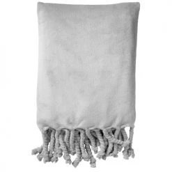 Dutch Decor Plaids Plaid Gris Fleece 150x200 Cm Uni -Plaids Soldes plaid gris fleece 150x200 cm uni 32