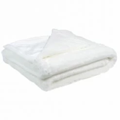 Maisons Du Monde Plaids Plaid Imitation Fourrure Blanche 125x150 -Plaids Soldes plaid imitation fourrure blanche 125x150 1000 6 38 136363 1