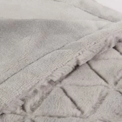 Maisons Du Monde Plaids Plaid Imitation Fourrure Grise 130x170 -Plaids Soldes plaid imitation fourrure grise 130x170 1000 2 29 158986 4