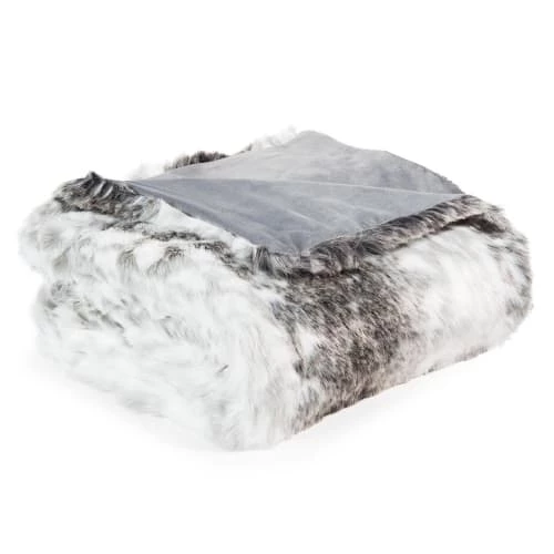 Maisons Du Monde Plaids Plaid Imitation Fourrure Grise 150x180 5 Maisons Du Monde Plaids Plaid Imitation Fourrure Grise 150x180 – Image 3