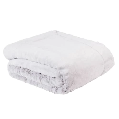 Maisons Du Monde Plaids Plaid Imitation Fourrure Grise 150x180 5 Maisons Du Monde Plaids Plaid Imitation Fourrure Grise 150x180 – Image 3