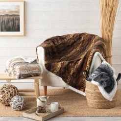 Douceur D'Intérieur Plaids Plaid Imitation Fourrure Grizzli Chocolat 125x150cm 9 Douceur D'Intérieur Plaids Plaid Imitation Fourrure Grizzli Chocolat 125x150cm -Plaids Soldes plaid imitation fourrure grizzli chocolat 125x150cm 3