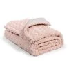 Maisons Du Monde Plaids Plaid Imitation Fourrure Rose 125x150