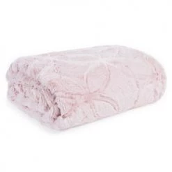 Maisons Du Monde Plaids Plaid Imitation Fourrure Rose 130x170