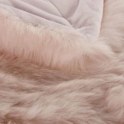 Maisons Du Monde Plaids Plaid Imitation Fourrure Rose 150x180 -Plaids Soldes plaid imitation fourrure rose 150x180 1000 6 8 191970 3