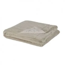 Maisons Du Monde Plaids Plaid Imitation Fourrure Taupe 150x180, OEKO-TEX® -Plaids Soldes plaid imitation fourrure taupe 150x180 oeko tex 1000 3 28 222822 1