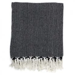 Toilinux Plaids Plaid Imprimé Géométrique 125 X 150 Cm Bleu Marine -Plaids Soldes plaid imprime geometrique 125 x 150 cm bleu marine 5