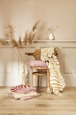 Magma Plaids Plaid Jacquard Rouille 180x140cm -Plaids Soldes plaid jacquard safran 180x140cm 4