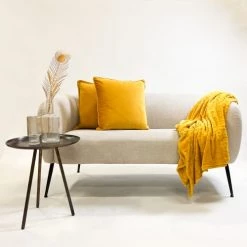 Dutch Decor Plaids Plaid Jaune Fleece 150x200 Cm Avec Imprimé Animalier -Plaids Soldes plaid jaune fleece 150x200 cm avec imprime animalier 5