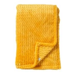 Dutch Decor Plaids Plaid Marron Fleece 150x200 Cm Avec Motif -Plaids Soldes plaid jaune fleece 150x200 cm avec motif 3