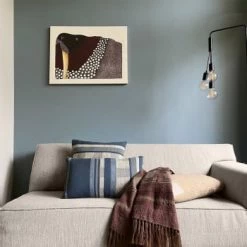 Malagoon Plaids Plaid Texture Bleu Nuit 125x150 -Plaids Soldes plaid marron artisanal 125x150 2