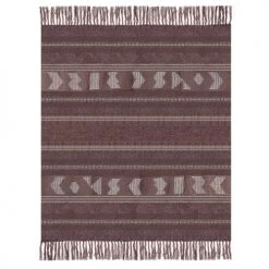 Malagoon Plaids Plaid Marron Artisanal 125x150 -Plaids Soldes plaid marron artisanal 125x150 7