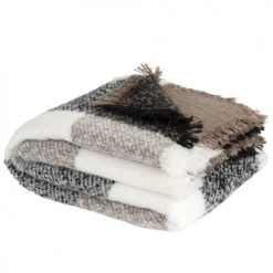 Maisons Du Monde Plaids Plaid Motifs à Carreaux Multicolores 130x170