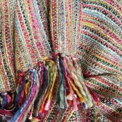 Malagoon Plaids Plaid Multicolore Beige 125x150 -Plaids Soldes plaid multicolore beige 125x150 3