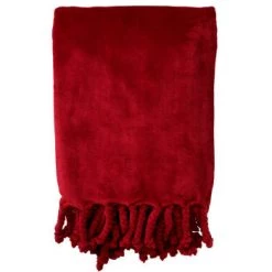 Dutch Decor Plaids Plaid Rouge Fleece 150x200 Cm Uni -Plaids Soldes plaid multicolore fleece 150x200 cm uni 3