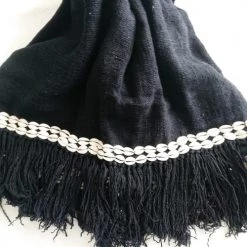 My Bliss Home Plaids Plaid Noir En Coton 200x140 Cm