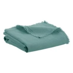 Vivaraise Plaids Plaid Nomade En Lin Prusse 130 X 180 -Plaids Soldes plaid nomade en lin prusse 130 x 180 8