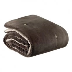 Vivaraise Plaids Plaid Points Noués En Coton Cacao 140 X 200 -Plaids Soldes plaid points noues en coton cacao 140 x 200 1