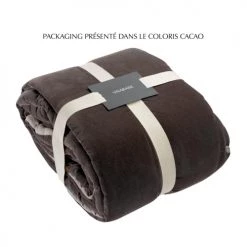 Vivaraise Plaids Plaid Points Noués En Coton Cacao 140 X 200 -Plaids Soldes plaid points noues en coton cacao 140 x 200 3