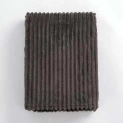 In The Mood Plaids Plaid Polaire Anthracite 180x130 -Plaids Soldes plaid polaire anthracite 180x130 5