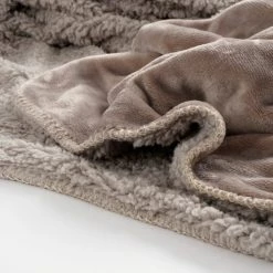 In The Mood Plaids Plaid Polaire Beige 200x150 -Plaids Soldes plaid polaire beige 200x150 3