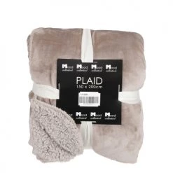 In The Mood Plaids Plaid Polaire Beige 200x150 -Plaids Soldes plaid polaire beige 200x150 4