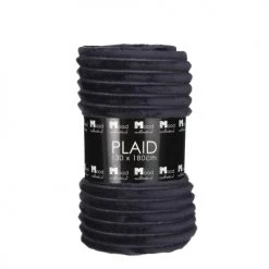 In The Mood Plaids Plaid Polaire Bleu Foncé 180x130 -Plaids Soldes plaid polaire bleu fonce 180x130 5