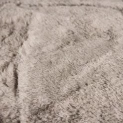 Le Comptoir De La Plage Plaids Plaid Polaire Doublé Imitation "Lapin" Beige Taupe 130x170cm -Plaids Soldes plaid polaire double imitation lapin beige taupe 130x170cm 2