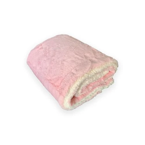 Le Comptoir De La Plage Plaids Plaid Polaire Doublé Imitation "Lapin" Rose 130x170cm 4 Le Comptoir De La Plage Plaids Plaid Polaire Doublé Imitation "Lapin" Rose 130x170cm – Image 2