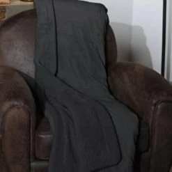 Sensei Maison Plaids Plaid Polaire Extra Doux Et Chaud Doublé Carbone 150x180 Cm -Plaids Soldes plaid polaire extra doux et chaud double carbone 150x180 cm 6