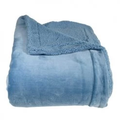 Sensei Maison Plaids Plaid Polaire Extra Doux Et Chaud Doublé Cobalt 150x180 Cm -Plaids Soldes plaid polaire extra doux et chaud double cobalt 150x180 cm 1