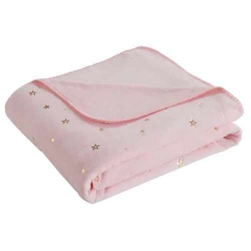 Maisons Du Monde Couvertures Bébé Et Enfant Plaid Rose Motifs étoiles Dorées 170x130cm 1 Maisons Du Monde Couvertures Bébé Et Enfant Plaid Rose Motifs étoiles Dorées 170x130cm