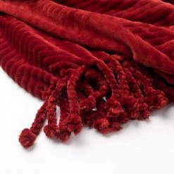 Dutch Decor Plaids Plaid Rouge Fleece 140x180 Cm Avec Motif -Plaids Soldes plaid rouge fleece 140x180 cm avec motif 6