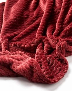 Dutch Decor Plaids Plaid Rouge Fleece 150x200 Cm Avec Motif -Plaids Soldes plaid rouge fleece 150x200 cm avec motif 1