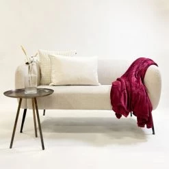 Dutch Decor Plaids Plaid Rouge Fleece 200x220 Cm Uni -Plaids Soldes plaid rouge fleece 200x220 cm uni 2