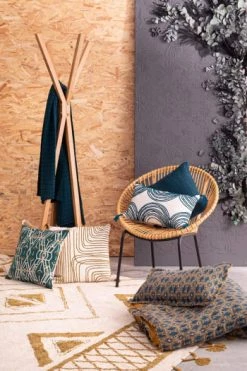 Vivaraise Plaids Plaid Stonewash En Coton Nude 130 X 200 -Plaids Soldes plaid stonewash en coton petrole 130 x 200