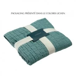 Vivaraise Plaids Plaid Stonewash En Coton Pétrole 130 X 200 -Plaids Soldes plaid stonewash en coton petrole 130 x 200 4