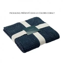 Vivaraise Plaids Plaid Stonewashed En Coton Amande 140 X 200 -Plaids Soldes plaid stonewashed en coton amande 140 x 200 3