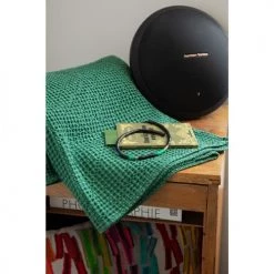 Vivaraise Plaids Plaid Stonewashed En Coton épicéa 140 X 200 -Plaids Soldes plaid stonewashed en coton epicea 140 x 200 7