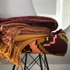 Malagoon Plaids Plaid Terre Cuite 125x150 -Plaids Soldes plaid terre cuite 125x150 3