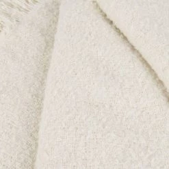 Maisons Du Monde Plaids Plaid Uni Avec Finition Franges Beige Et Blanc 130x170 -Plaids Soldes plaid uni avec finition franges beige et blanc 130x170 1000 2 38 228941 3