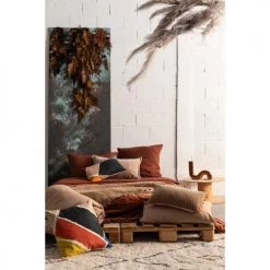 Vivaraise Plaids Plaid Uni En Coton Camel 140 X 200 -Plaids Soldes plaid uni en coton camel 140 x 200 1