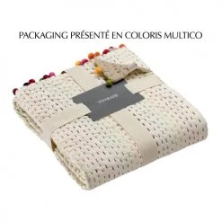 Vivaraise Plaids Plaid Uni En Coton Camel 140 X 200 -Plaids Soldes plaid uni en coton camel 140 x 200 4