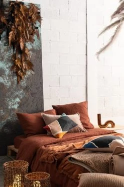 Vivaraise Plaids Plaid Uni En Coton Caramel 135 X 200 -Plaids Soldes plaid uni en coton caramel 135 x 200 4