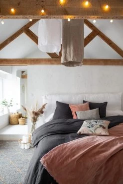 Vivaraise Plaids Plaid Uni En Coton Pink 135 X 200