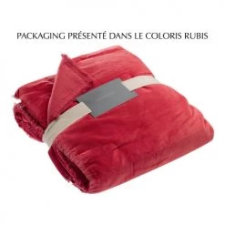 Vivaraise Plaids Plaid Uni En Coton Pink 135 X 200 -Plaids Soldes plaid uni en coton pink 135 x 200 3