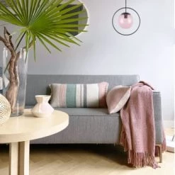 Malagoon Plaids Plaid Uni Rose Brumeux 125x150 -Plaids Soldes plaid uni rose brumeux 125x150 11